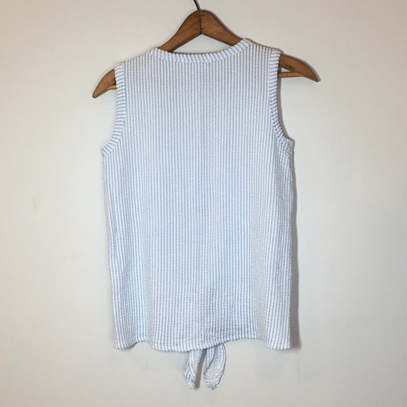 Green envelope LA ribbed/quilted sleeveless vest button down tie-knot size XS - Picture 3 of 3